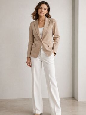 ⭐️ Host Pick⭐️ Club Monaco | Neutral Beige Cotton Blazer